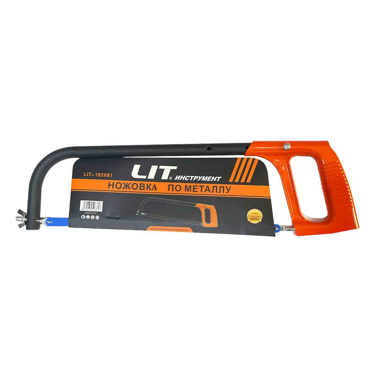 ножовка по металлу 300 мм, с железной рукояткой, металлический фиксатор «lit» оптом